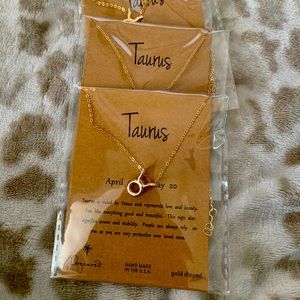 Taurus Zodiac necklace